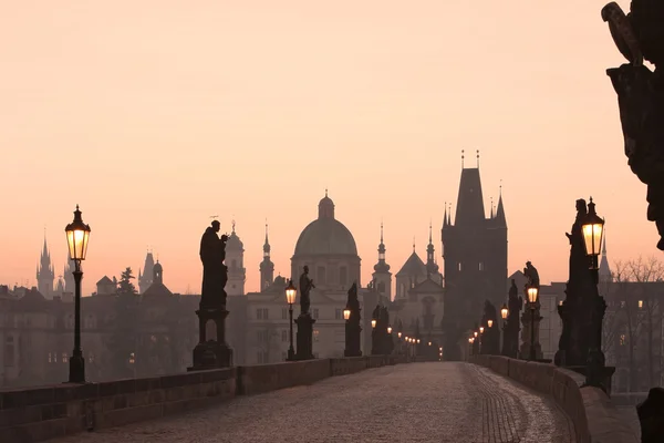 Прага Карлового мосту — стокове фото