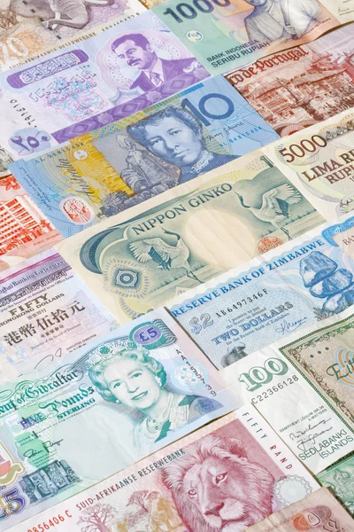 Banknotes of different countries — Stock Photo, Image