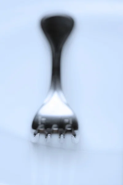 Silverware - closeup of a fork — Stock Photo, Image