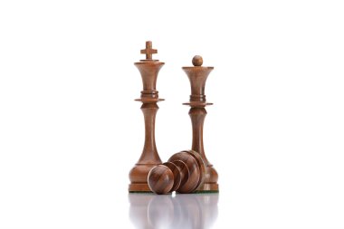 Black chess pieces clipart