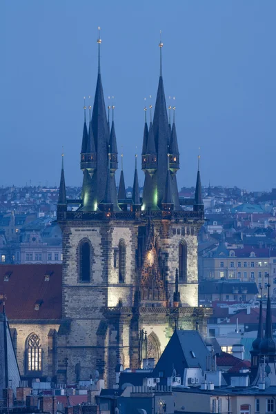 Prága - tyn templom — Stock Fotó