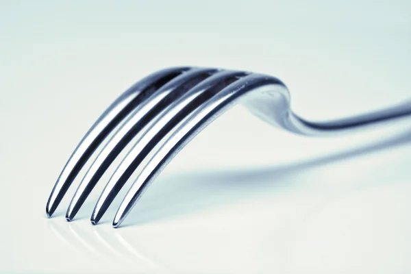 Louça de prata - close-up de um garfo — Fotografia de Stock