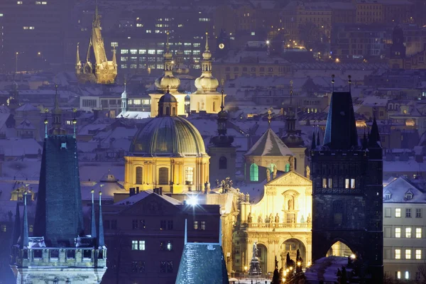 Прага - шпильки старого города — стоковое фото