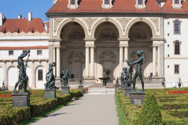 Prague, wallenstein garden clipart