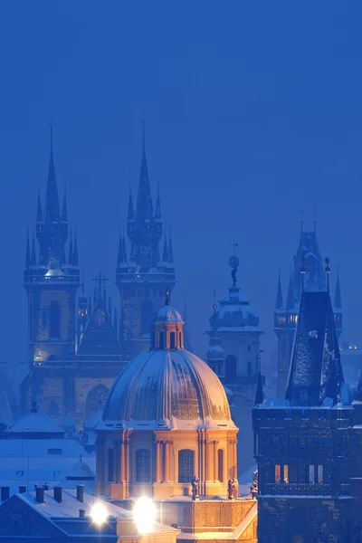 Прага в зимовий період — стокове фото