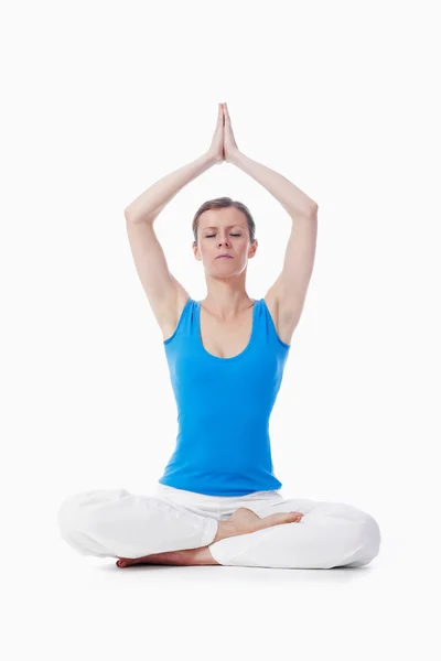 Kobieta ćwiczenia jogi — Zdjęcie stockowe