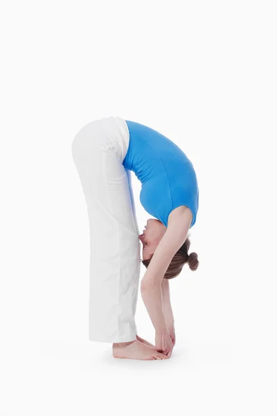 Gyakorló jóga nő — Stock Fotó