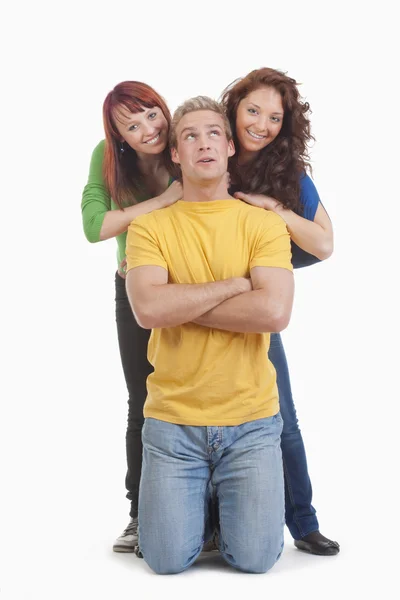 Portrait of a group of young — Stock Photo, Image