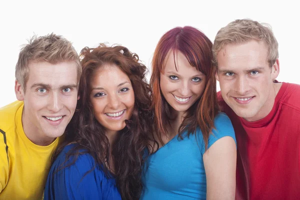 Portrait of a group of young Stock Photo