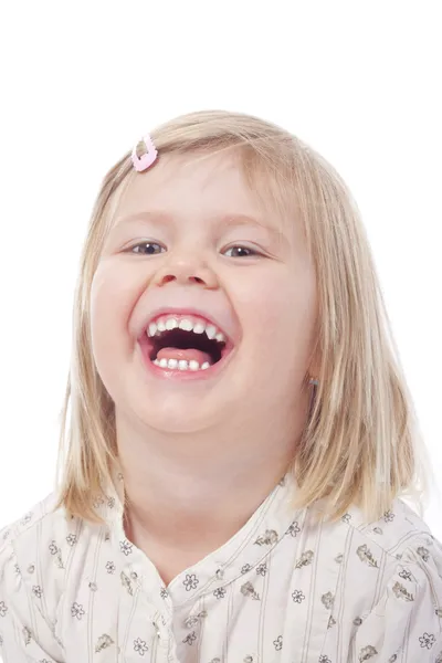 Dziewczynka się śmieje — Zdjęcie stockowe