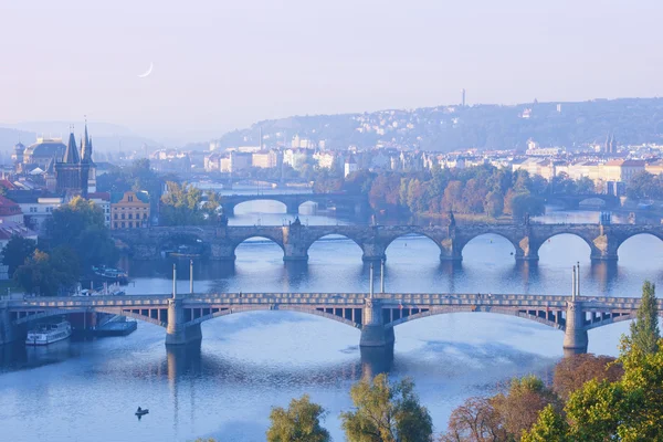 Prague bridges — Stock Photo, Image