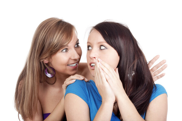 Woman gossiping
