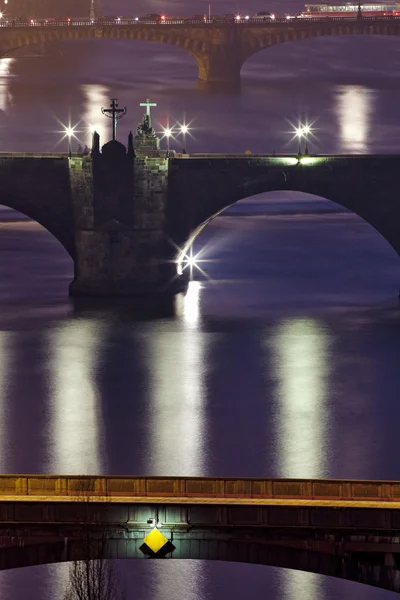 Prague bridges — Stock Photo, Image