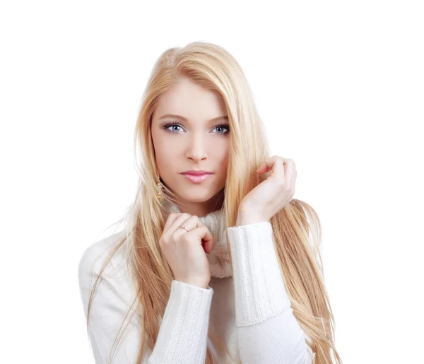 Porträt eines blonden Mädchens — Stockfoto