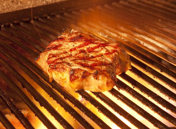 Bistecca su una griglia — Foto Stock