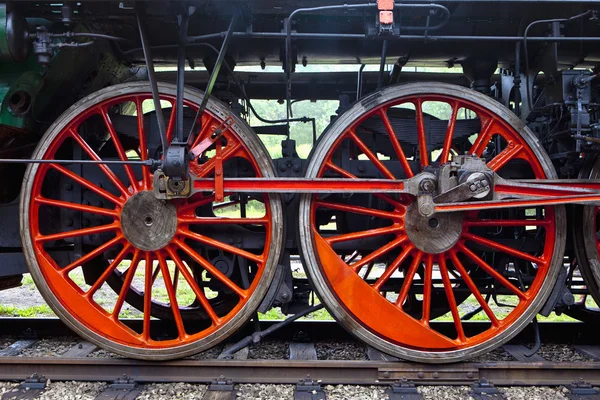 증기 기관차의 바퀴 — 스톡 사진