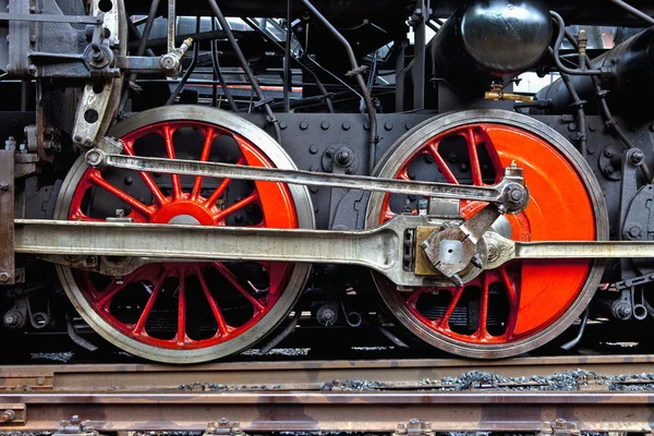 증기 기관차의 바퀴 — 스톡 사진