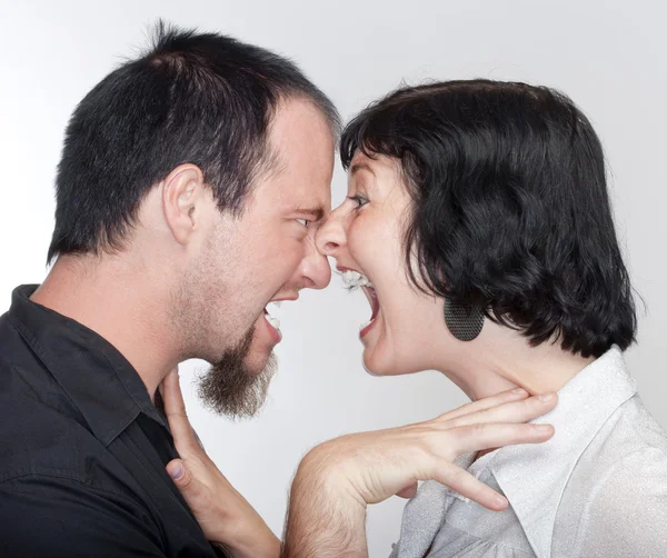 Couple fighting — Stock Photo, Image