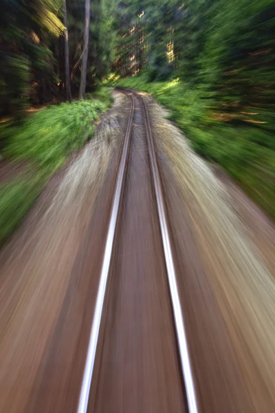 Smalspoor spoorweg track — Stockfoto
