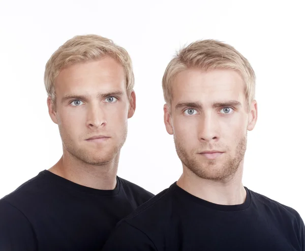 Porträt der Zwillingsbrüder — Stockfoto