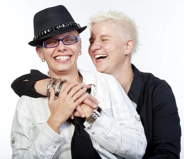 Iki lezbiyen kadın — Stok fotoğraf