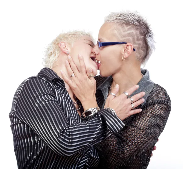 Duas mulheres lésbicas — Fotografia de Stock