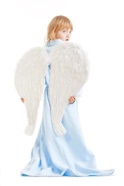 Boy with angel wings — Stock Photo, Image