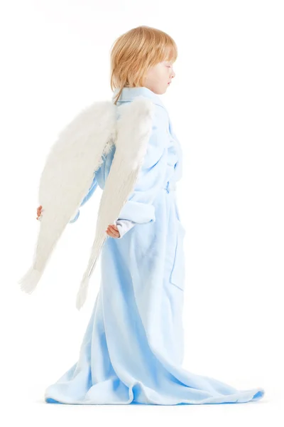 Menino com asas de anjo — Fotografia de Stock