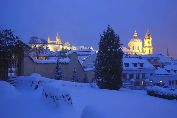 Hradcany castle in winter — Stock Photo, Image