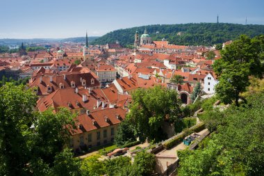 Prague - st. nicolas church and rooftops of mala strana clipart