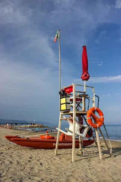 stock image Lifeguard tower lateral