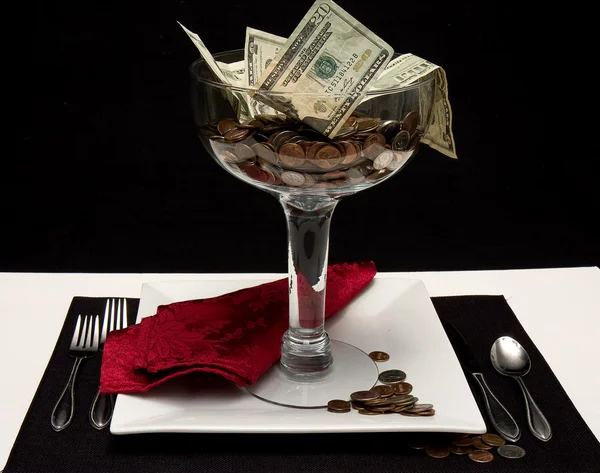 Money Served (Concept) — Stock Photo, Image