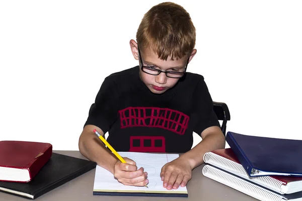 Boy doing Homework — Stock Photo, Image