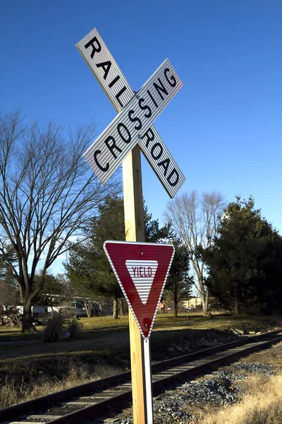 Railroad And Stop Sign. Stock Photo By ©iofoto 9513434