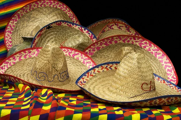 Партія мексиканські капелюхи — стокове фото