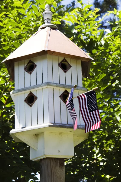 Patriotyczne birdhouse — Zdjęcie stockowe
