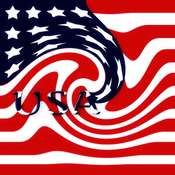 USA illustration - flagga — Stockfoto