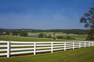 Beautiful Country View - Fence clipart