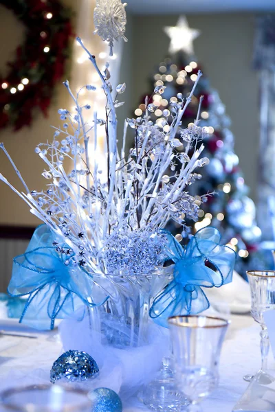 Boże Narodzenie Zawijanie niebieski — Zdjęcie stockowe