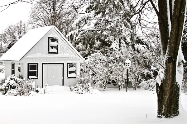 După furtuna de zăpadă — Fotografie, imagine de stoc