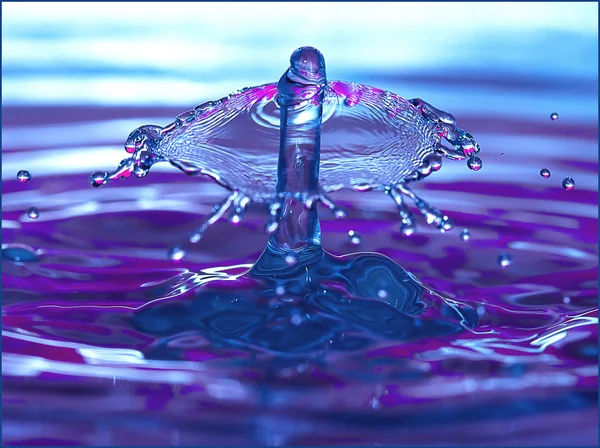 Water Drop Formation Photography — Stock Photo, Image