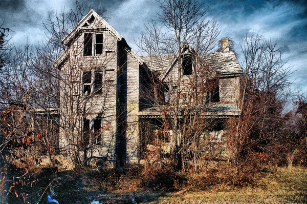오래 된 유령의 집 — 스톡 사진