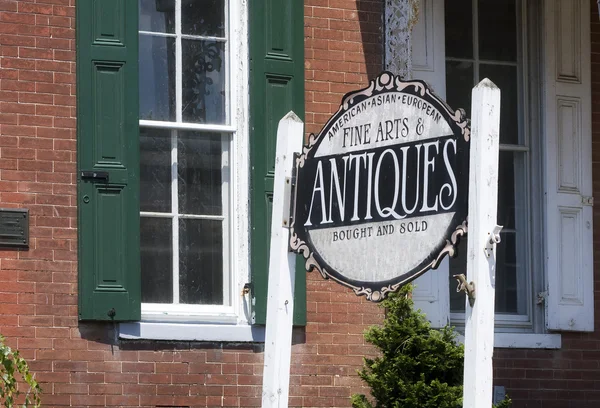 stock image Antique Store Front and Sign