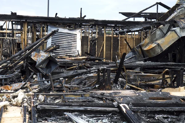 Stock image Burnt Down Restaurant