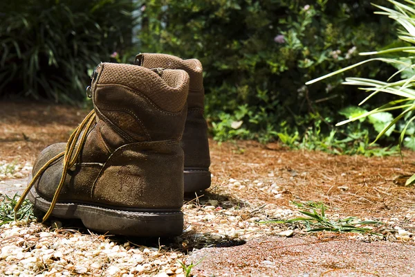 stock image Walking Boots in Pathway