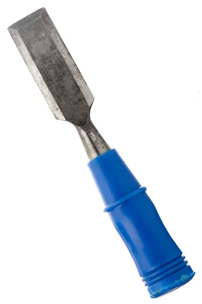 Blue handle chisel — Stock Photo, Image