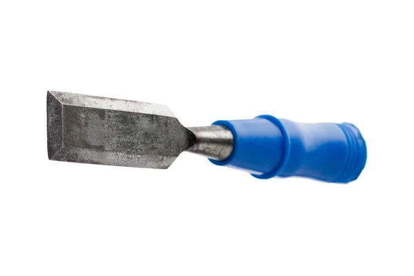 Chisel with blue handle — Stock Photo, Image