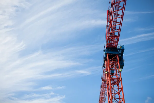 stock image Construction crane with blue sky in the background