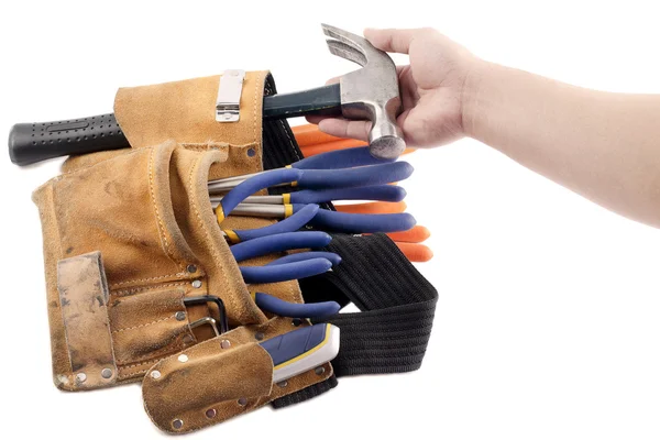 Construction tool belt — Stock Photo, Image