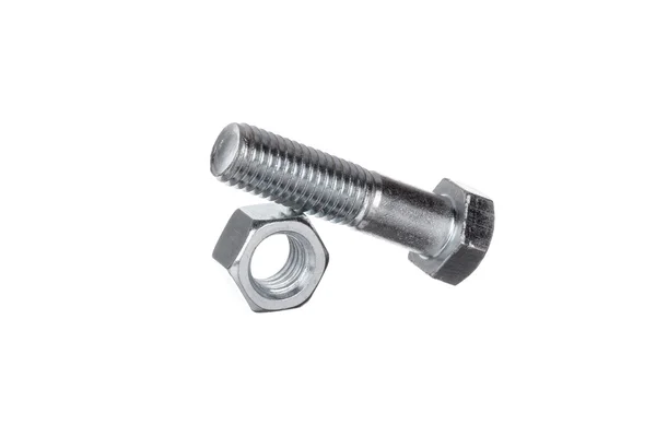 Nut with bolt on top — Stock Photo, Image